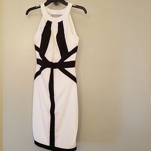 Macy's xoxo black & white dress